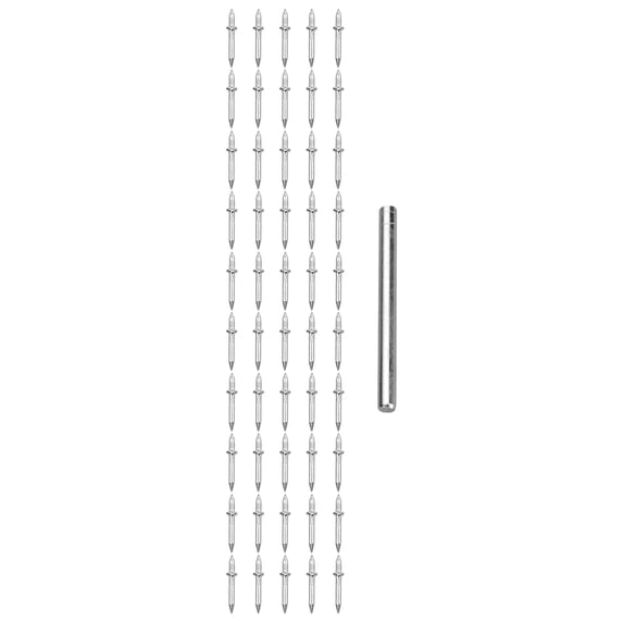 Double-Headed Seamless Baseboard Nails for Trim Installation, Non-Marking Skirting Thread Nails for Home DIY, Heavy Duty Mounting Screws, 50 or 100 Count Pack