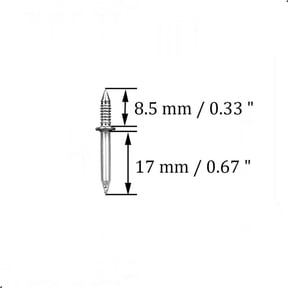 Double Headed Seamless Nail Kit for Skirting Board Installation, No Drill Wall Trim Molding Fasteners, Quick and Baseboard Kickboard Mounting Solution