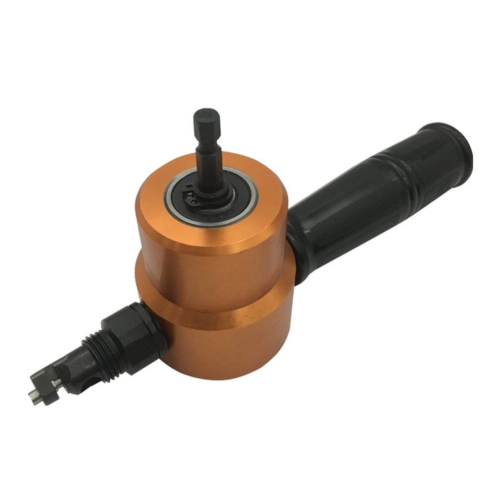 Double Headed Sheet Metal Cutting Nibbler Metal Cutter 360 Degree Adjustable Drill Attachment YT