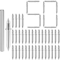 thumbnail image 1 of Double Headed Skirting Nails Invisible No-Mark Fastener Hardware Nails with Installation Sleeve Tool Heavy Duty Seamless Nails DIY Home Improvement Skirting Nails 1.1 Inch (1 Package Nails), 1 of 9