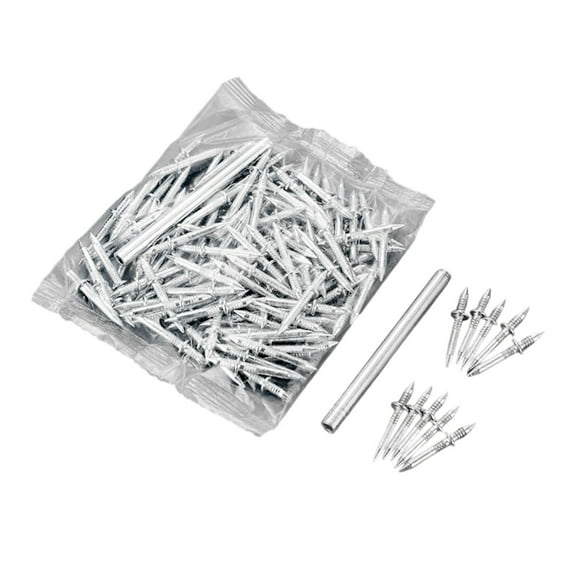 Double Headed Skirting Nails and Seamless Fasteners Kit for Baseboard Installation Picture Hanging with Sleeve Tool