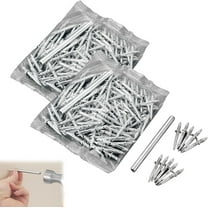 Double-Headed Skirting Thread Seamless Nail Non Marking, Invisible Double Headed Skirting Nails, Seamless Skirtings Line Nail for Solid Wood Baseboard, for Hanging Pictures