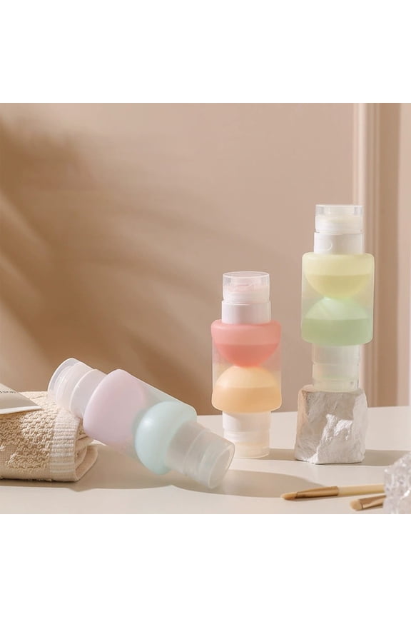 Double Headed Travel Bottle Shampoo ShowerContainer • Dual Chamber Plastic Dispenser • Leakproof Portable Toiletry Organizer for Trips and Gym