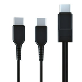 Double Headed Type-C Cable Y-Splitter Charging Cord Wire Male to Male Connector Wire for Smartphones Tablets