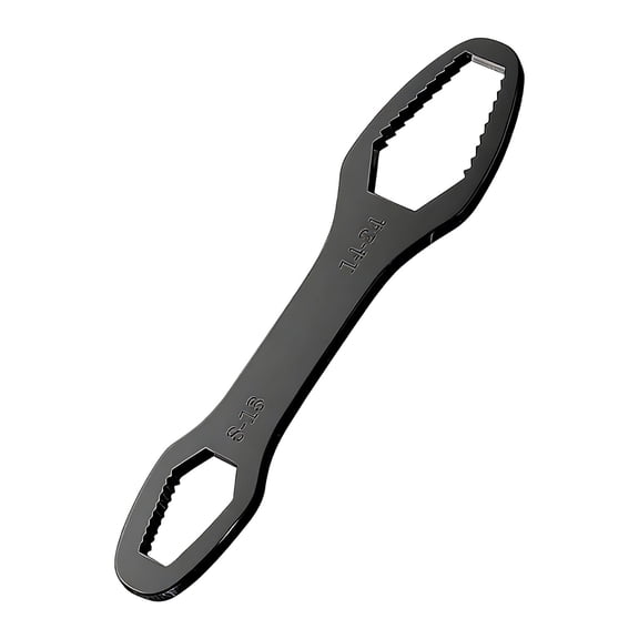 Double Headed Wrench - Multi Size Hand Tool for Bolts & Nuts, Compact Portable Metal Wrench for Auto Repair & Home Maintenance, 155mm (8-24mm)
