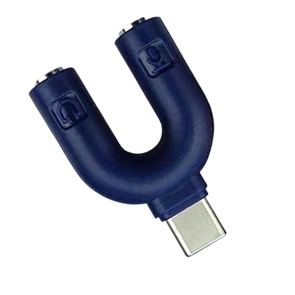 Double Headphone Adapter U Shaped Connectors For Smartphones Tablets Enables Shared Playbacks Clear Voice Chatting