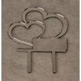 thumbnail image 1 of Double Heart Cake Topper - Free Engraving, 1 of 4