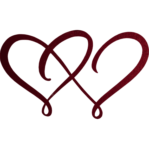 Double Heart - Metal Wall Art