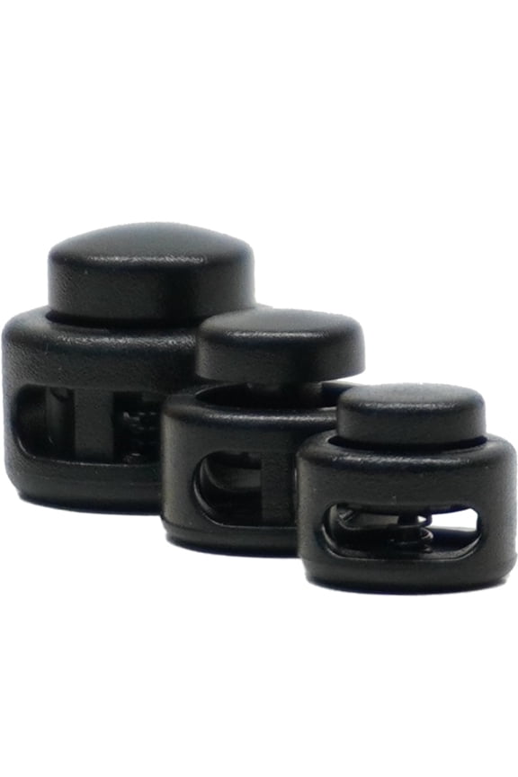 Double Hole Adjustable Cord Lock for Hoodies Shoelaces Drawstring and Paracord 2mm - 5 pack