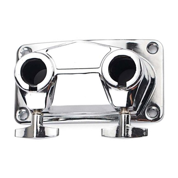 Double Hole Drum Base Plate Drum Connector Clamps Cymbal Stand Drum Mount Bracket Metal Cymbal Mount Holder Stand