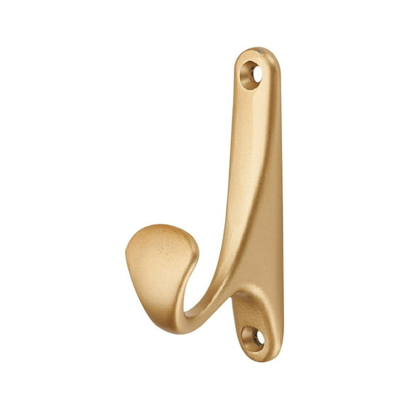 Double Hole Hooks, Multicolor Bathrobe Hook Set, 3Pc Double Hole Wall Hooks for Bathrobe Towel Kitchen Bathroom Sturdy Mounting Solution, by Goohae