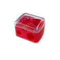 thumbnail image 1 of Double-Hole Manual Pencil Sharpener for Students and Office Use, Plastic Design with Two Sizes for Different Pencil Thicknesses, 1 of 2