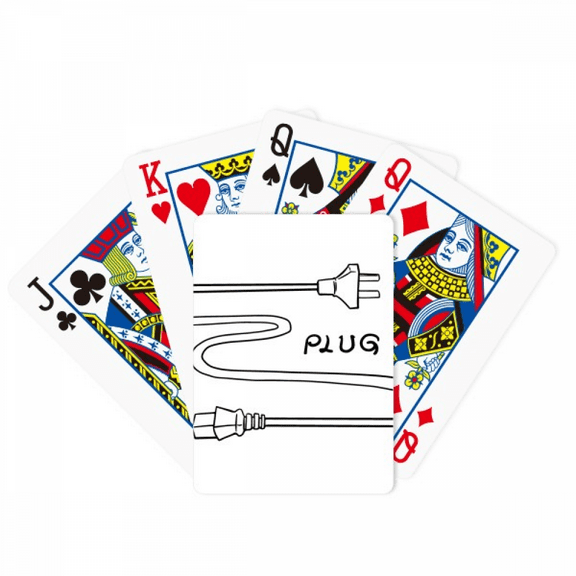 Double Hole Plug Line Hand-drawing Poker Playing Magic Card Fun Board Game
