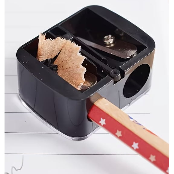 Double-Hole Precision Pencil Sharpener for Eyebrow Pencils Lip Liners Eyeliners - Compact Makeup Sharpener for Home School or Travel