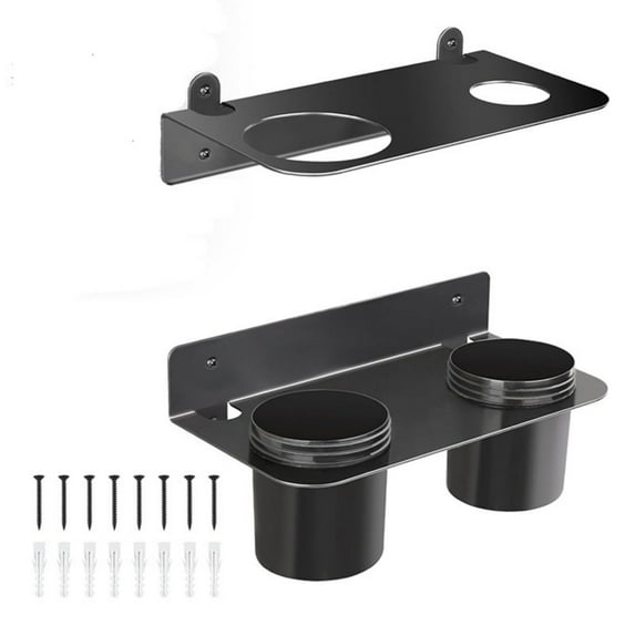 Double Hole Sizes 1.7in-2.9in Space Saving Adjustable Wall Mount Funnel ...