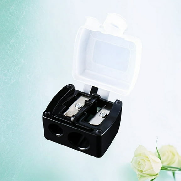 Double Holes Lipstick Pencil Sharpener For Eyebrow Lip Liner Eyeliner Pencil