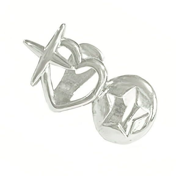 Double Hollow Stars Tooth Caps Lightweight 3g Body Jewelry Brass Made Retro Grills For Women Men Party Accessories