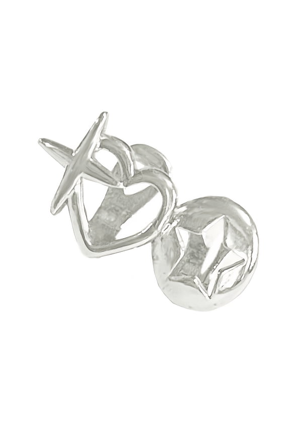 Double Hollow Stars Tooth Caps Lightweight 3g Body Jewelry Brass Made Retro Grills For Women Men Party Accessories