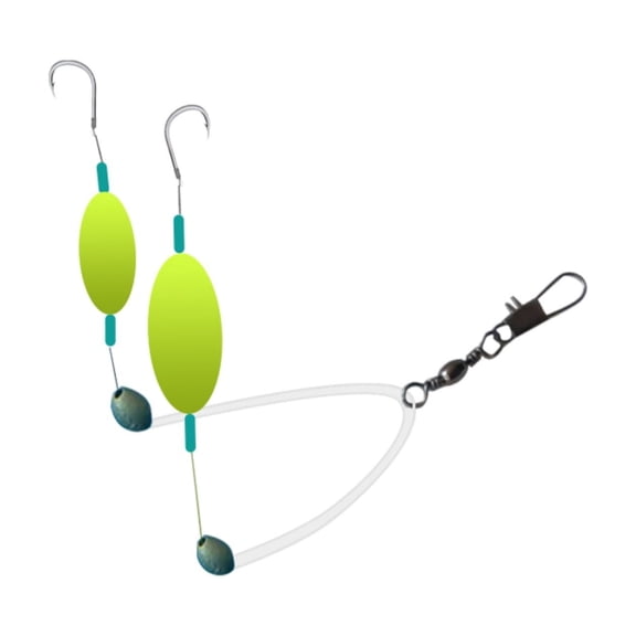 Double-Hook Reverse Bottom Rig – Advanced Fishing Lure Rig for Beginners & Pros, Freshwater and Saltwater Use
