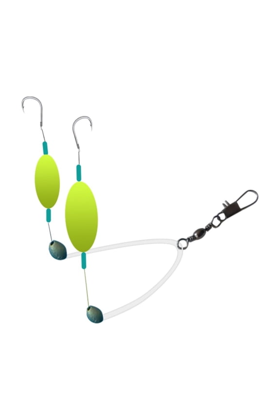 Double-Hook Reverse Bottom Rig for Surf Fishing Saltwater Freshwater Big Game Fishing Attractants Anglers
