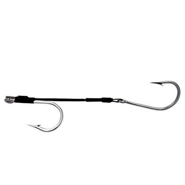 Double Hook Rig (Offset) for Trolling and Chunking - Hookset (10/0) 
