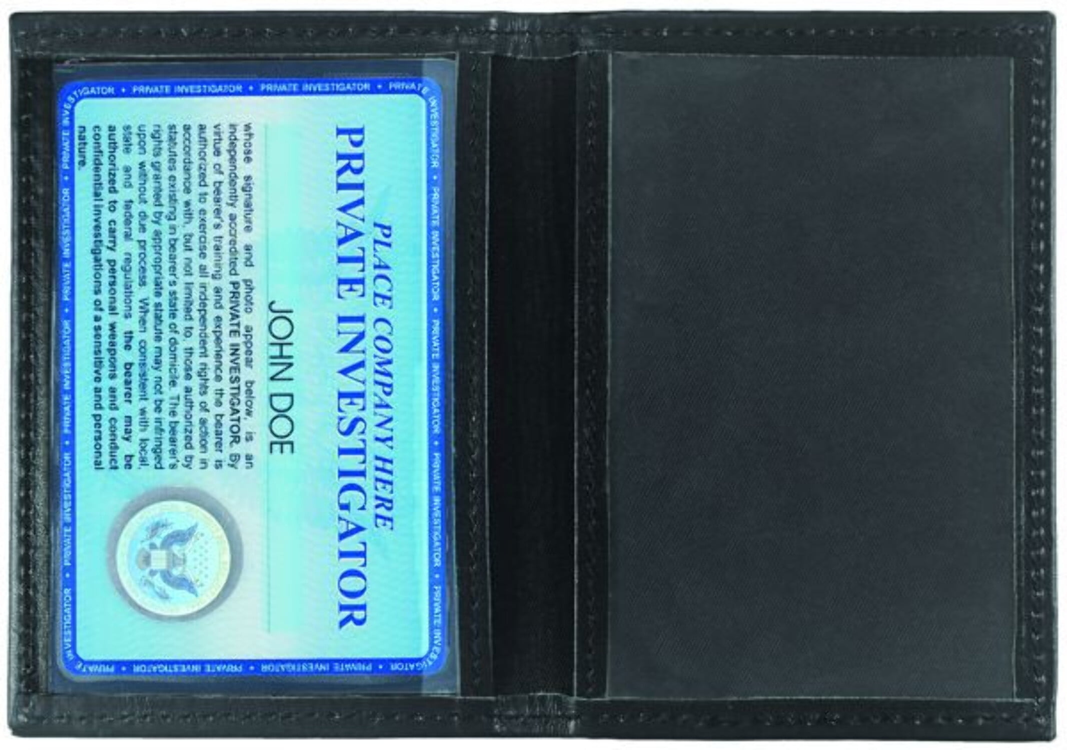 Double ID Case, Large, 4.5x2.75” Window