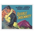 thumbnail image 1 of Double Indemnity - Starring Fred MacMurray and Barbara Stanwyck - Vintage Film Noir Movie Poster c.1944 - Fine Art Matte Paper Print (Unframed) 16x20in, 1 of 4
