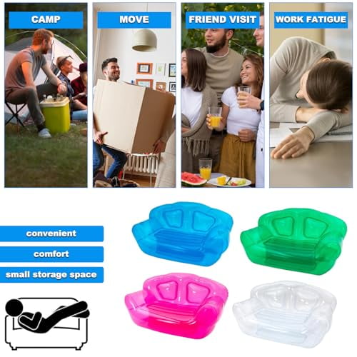 Double Inflatable Couch Sofa Cool Double Inflatable Chair Portable