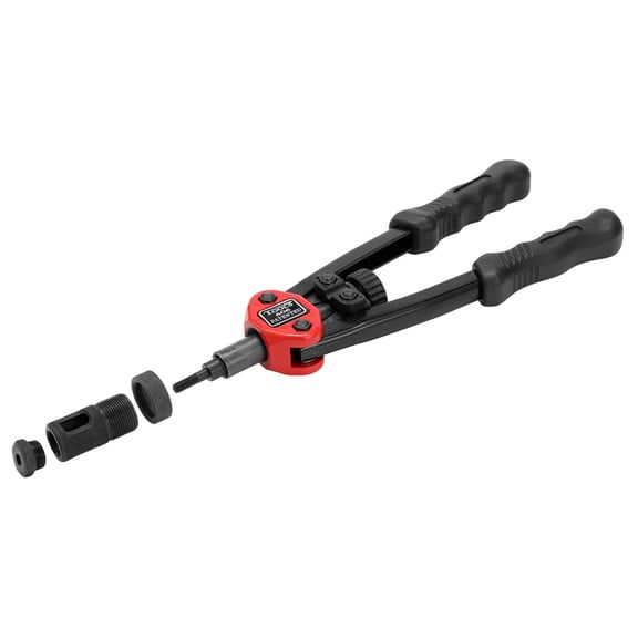 Double Insert Manual Rivet Machine 12in Labor-saving Hand Riveter BT-606 Double Insert Manual Rivet Machine Riveting Tools with Nuts