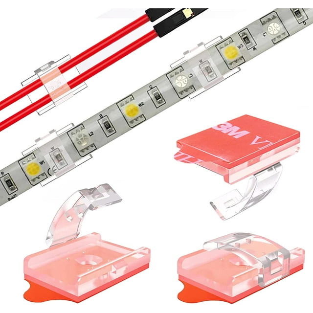 Double Installation LED Strip Light Mounting Brackets and Clips,Ideal