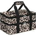 thumbnail image 1 of Double Insulated Casserole Carrier, Portable Casserole Carrier for Hot or Cold Food Lunch Tote Warmer or Cooler Bag, Lasagna Lunch Bag for Potluck Parties- Fits 9" x 13" Baking Dish-Leopard, 1 of 7