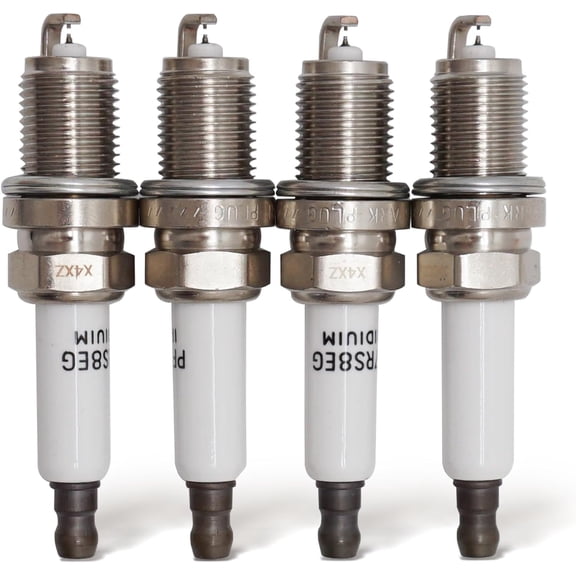 Double Iridium Spark Plug Compatible with AUDI A3 A4 A5 A6 Q3 Q5 R8 RS5 TT VOLKSWAGEN CC Jetta Golf Passat Tiguan Chevy Cruze Sonic Trax Volt 1675 PFR7S8EG (Pack of 4)