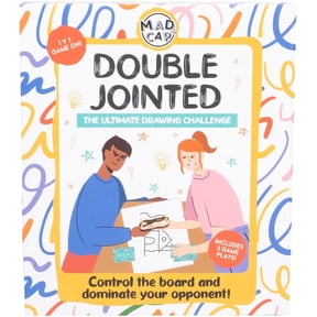 Double Jointed Game. Includes Wooden Drawing Device, 2 Pencils, 1 Notepad & 40 Game Cards.