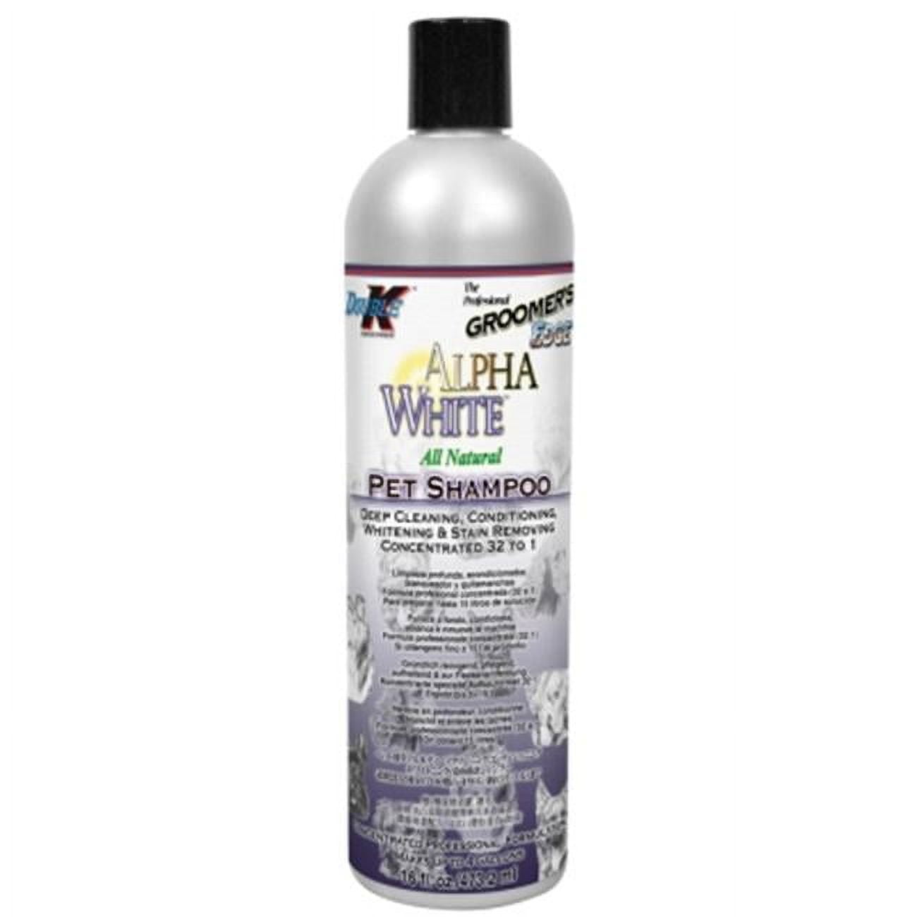 Double K Industries DK12402 16 oz Groomers Edge Alpha White Shampoo