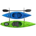 thumbnail image 1 of Double Kayak Rack - Hanging Storage from Wall or Ceiling for Surfboards, Paddleboards, SUP, or Canoe - Adjustable Kayak Straps by RAD Sportz, 1 of 3