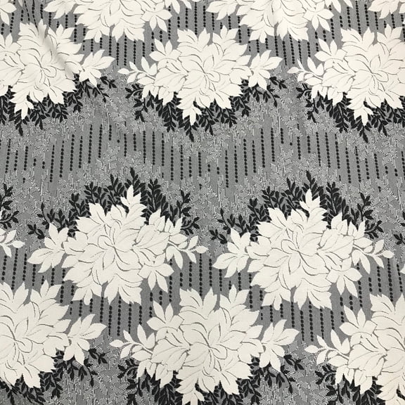 Double Knit Jacquard Flower Print