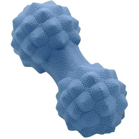 Double Lacrosse Ball Massage -Deep Tissue Peanut Massage Roller Tool Trigger Point Therapy for Hips, Back, Spine, Legs, Shoulder, Neck and Self Myofascial Release (Blue)