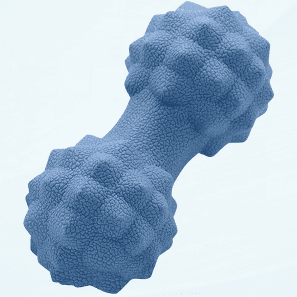 Double Lacrosse Ball Massage -Deep Tissue Peanut Massage Roller Tool Trigger Point Therapy for Hips, Back, Spine, Legs, Shoulder, Neck and Self Myofascial Release (Blue)