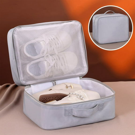 Double Large Shoe Organizer, Travel Portable Shoe Bag, Business Travel Suitcase Shoe Bag, Compact And Portable, Quality And Durable, Water Resistant, Easy To Clean, Odorless, With Extra Wide Handle