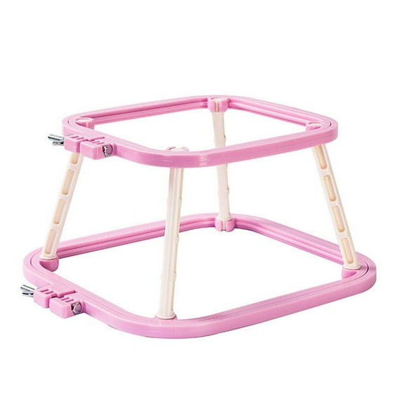 Double Layer ABS Embroidery Stand Hoop Desktop Handmade Craft Frames for Poking, French Embroidery C