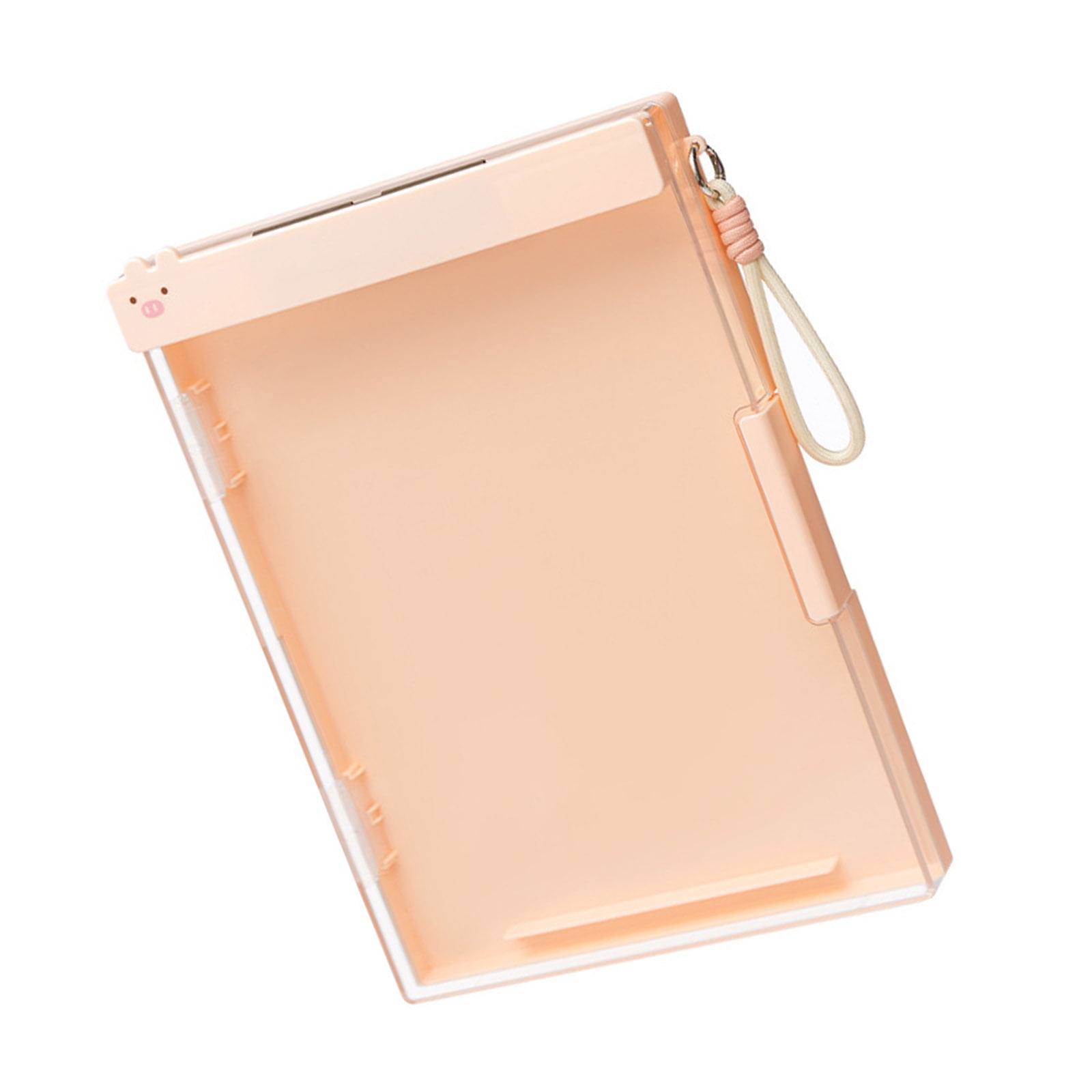 Double Layer ABS File Storage Box Multifunctional Document Organiser Clipboard 9.88x13.39Inch For School Travel