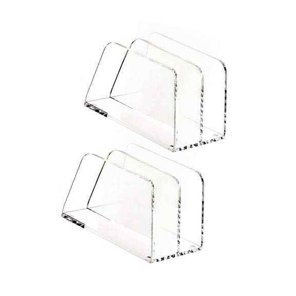 Double Layer Acrylic Mail Organizer Storage Rack For Office Home Documents