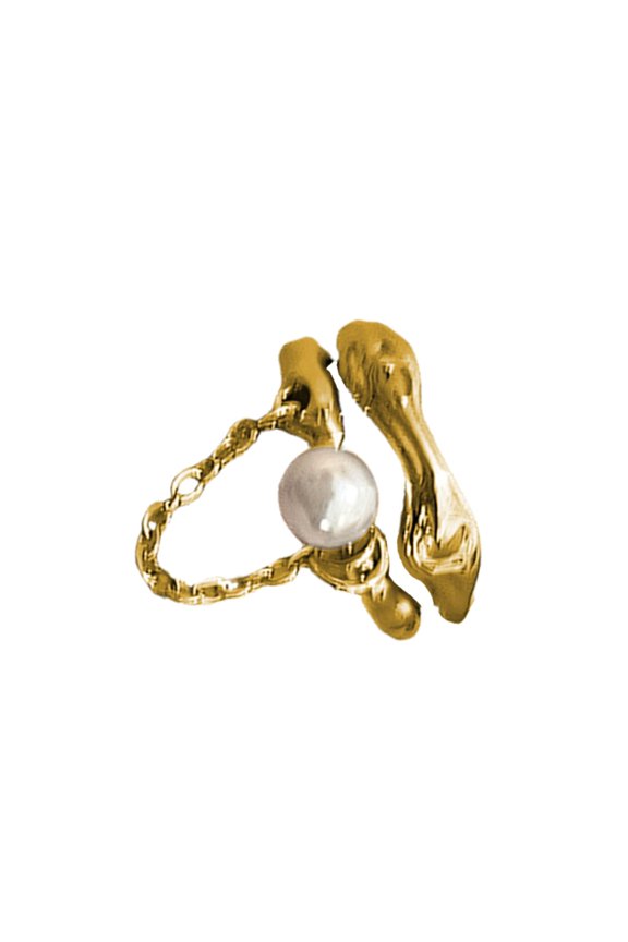 Double Layer Adjustable Delicate Chain Opening Rings Alloy Texture Suitable for Wedding Parties Wear