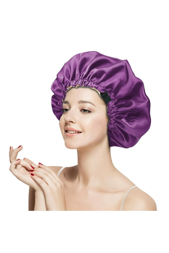 Double Layer Adjustable Hair Bonnet For Sleeping Hair Bonnets For Women Curly Natural Hair Womens Active Headband Headbands Guys Workout Headbands Headbands for Working Out Pineapple Topper Headband