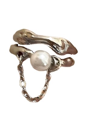Double Layer Adjustable Rings Open Jewelry Delicate Tassels Alloy Texture Suitable for Various Occasion