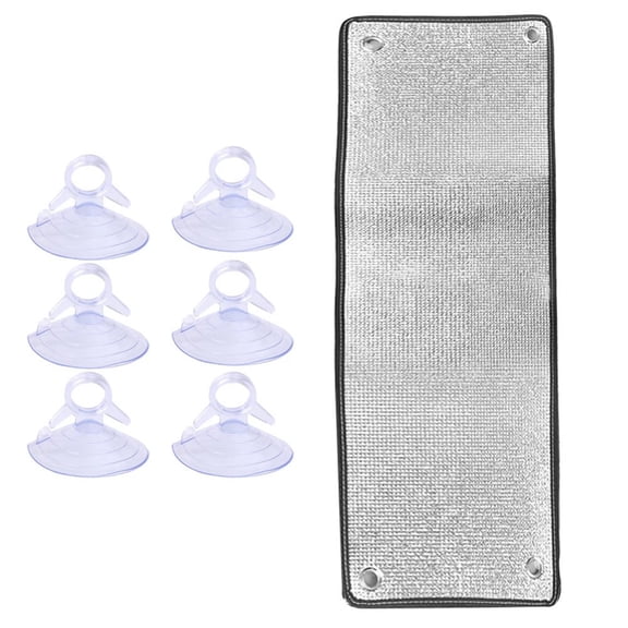 Double-Layer Aluminum Foil Insulation Film,Reflective Window Shade for Heat Reduction and UV Protection