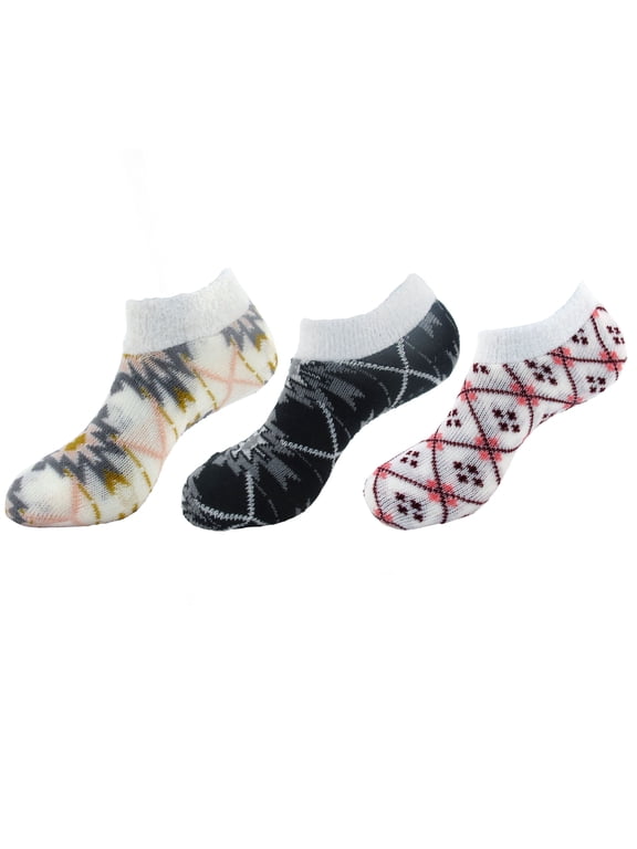 Women's Double Layer Anklet Socks - One Size - Assortment A - 3 Pairs