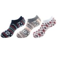 thumbnail image 1 of BambooMN Women's Double Layer Anklet Socks - One Size - Assortment B - 3 Pairs, 1 of 3