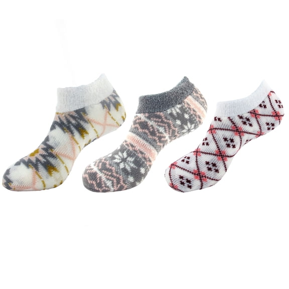 Double Layer Anklet Socks - 3 Prs - Assortment E