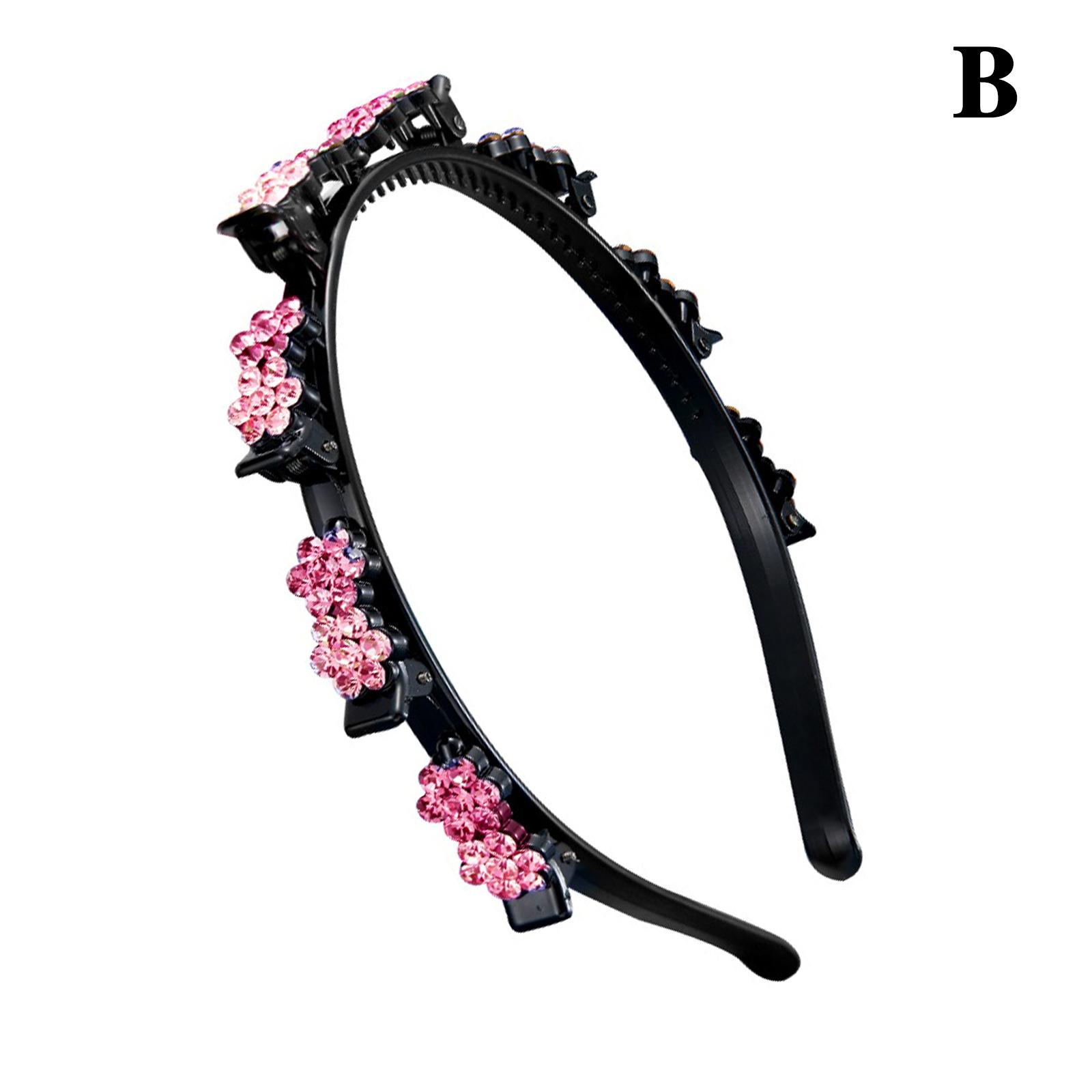 Double Layer Bands Clip Hairband Alice Hairband Headband Double Bangs Hairstyle Hairpin For